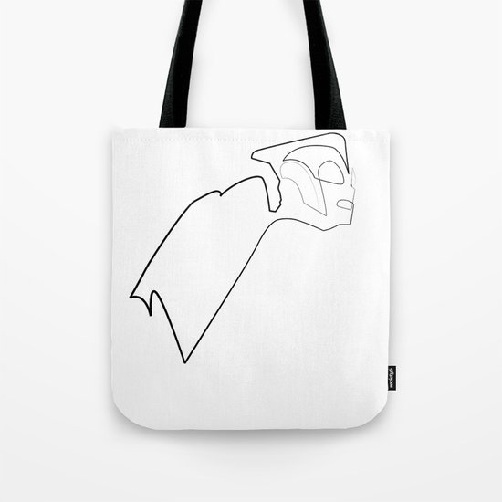 One line Rocketeer Tote Bag