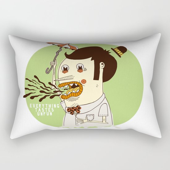Everything Tastes Unfun Rectangular Pillow