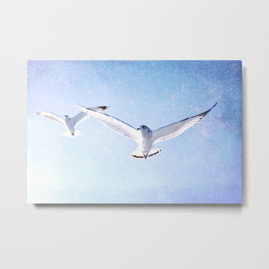 Flight of the Gulls Metal Print