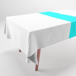 letter L (Cyan & White) Tablecloth