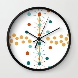 Mid-Century Modern Art | Atomic StarDots 1.0 TP Wall Clock