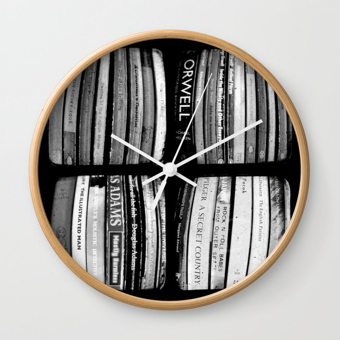 The Bookshelf - Through The Viewfinder (TTV) - Polyptych Wall Clock