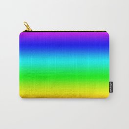 Modern Bright Rainbow Colors Ombre Carry-All Pouch