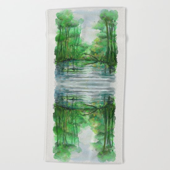 Lost in colors Beach Towel