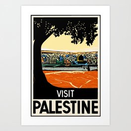 visit palestine poster  Art Print