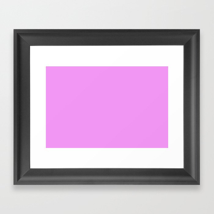 Spring Pastel Easter Purple Solid Color 2 Framed Art Print By Simplysolids