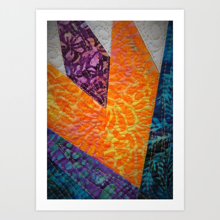 Quilted Rays 2 Art Print