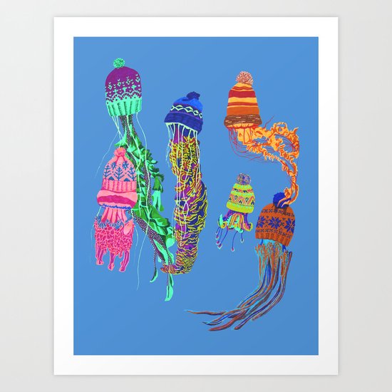 Cool Jellyfish Art Print