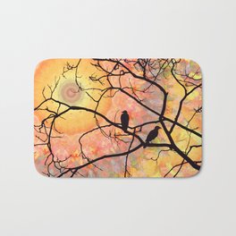 A New Dawn Mandala Bird Art by Sharon Cummings Bath Mat