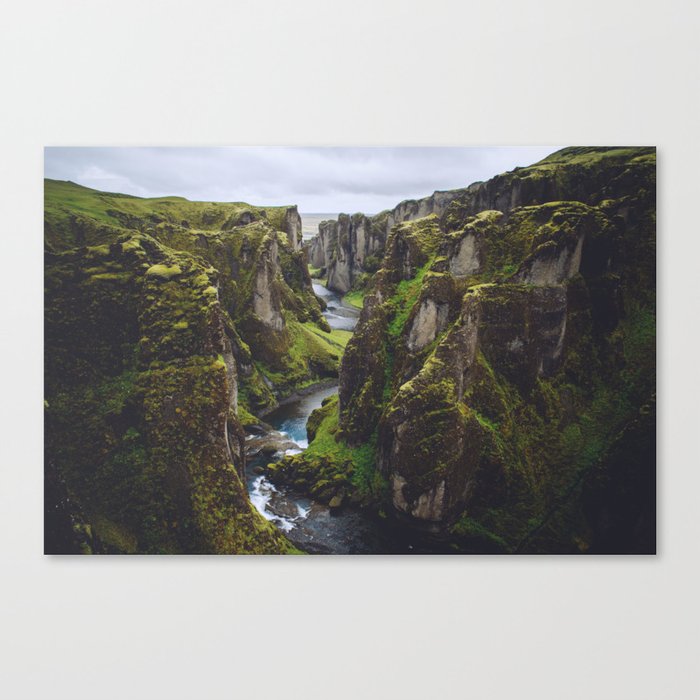 Icelandic Canyon Canvas Print