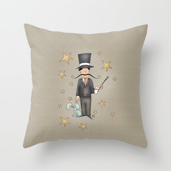 Magician Throw Pillow