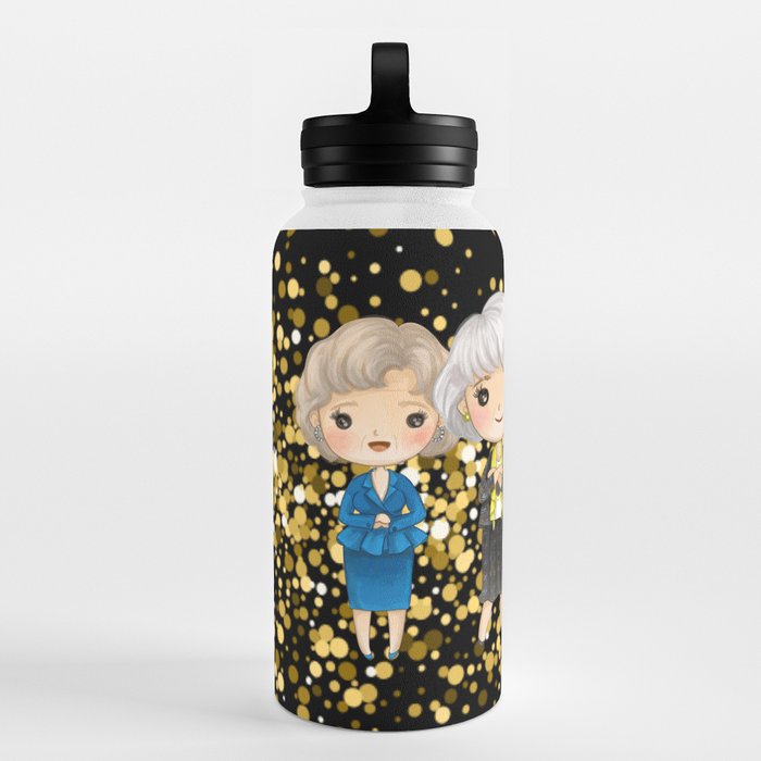 Golden Girls Golden Sparkles Water Bottle