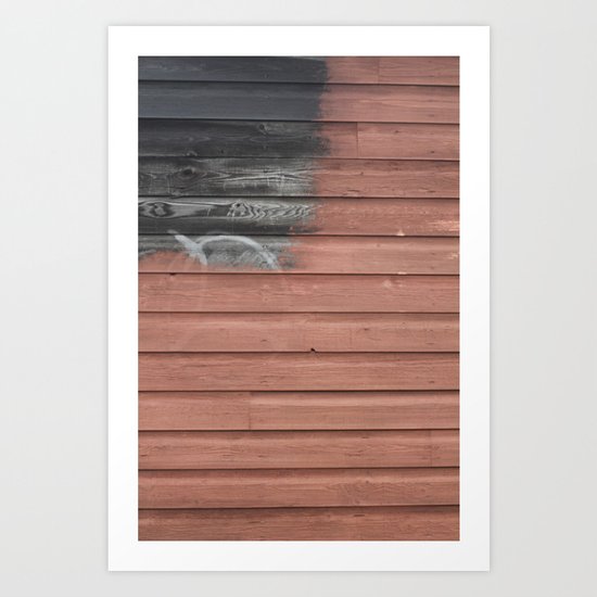 Red vs. Black Art Print