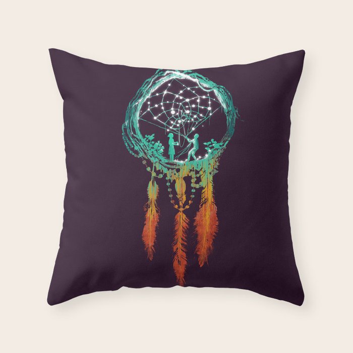 Dream Catcher (the rustic magic) Throw Pillow by Society6