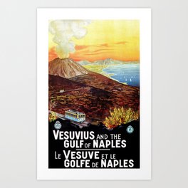 Vesuvius and the Gulf of Naples Art Print