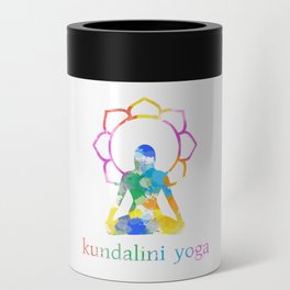 Kundalini Yoga and meditation watercolor quotes in rainbow colors Can Cooler