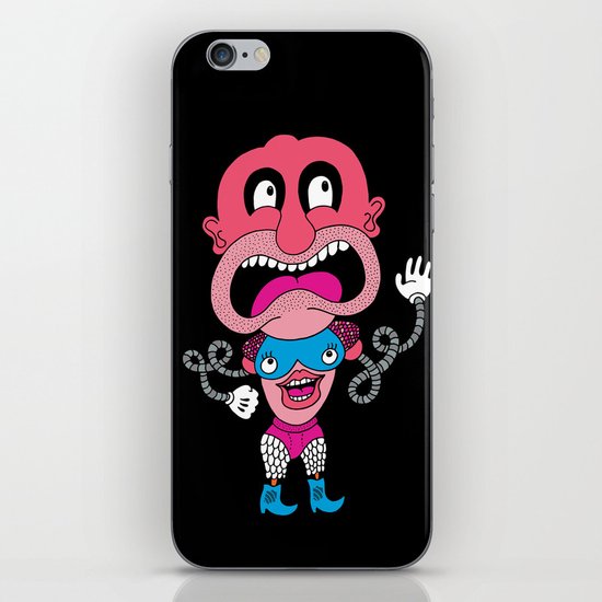 Red Face Weirdo iPhone & iPod Skin