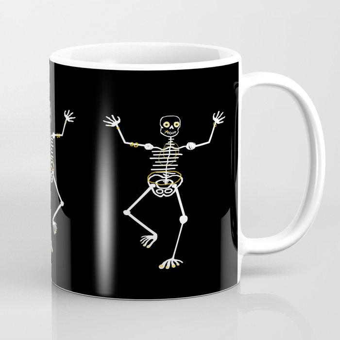 Skeleton Tooth Gold Coffee Mug