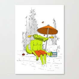 Crocodile. Canvas Print