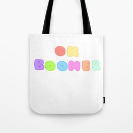 Ok Boomer Pastel Tote Bag