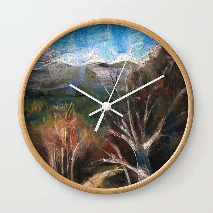 Patagonian Dreams in Pastels Wall Clock