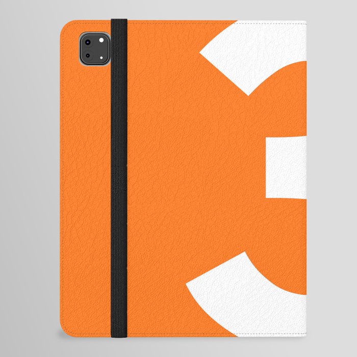 Number 3 (White & Orange) iPad Folio Case