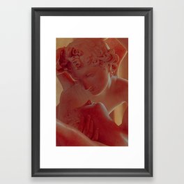 Psyche revived by Cupid's kiss Framed Art Print