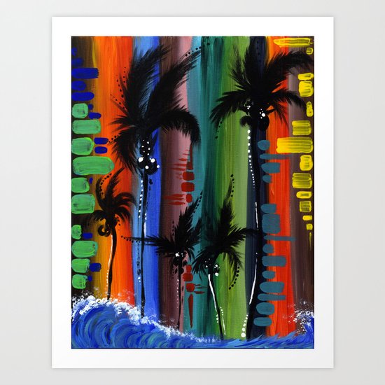 “COLOR IN PARADISE” Art Print