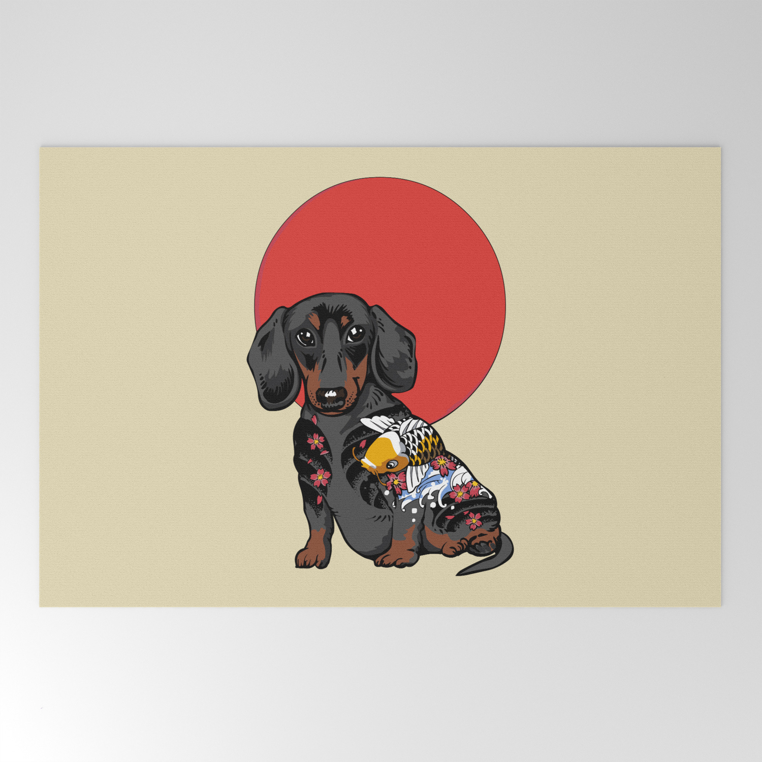 dachshund welcome mat