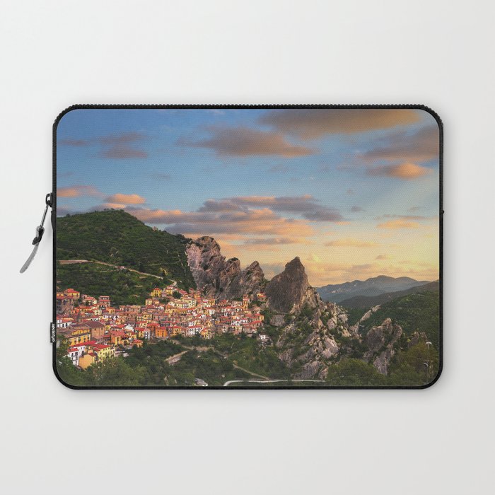 Castelmezzano village in Apennines, Dolomiti Lucane. Italy. Laptop Sleeve