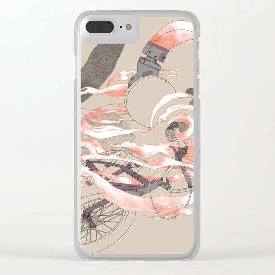 driving with music Clear iPhone Case