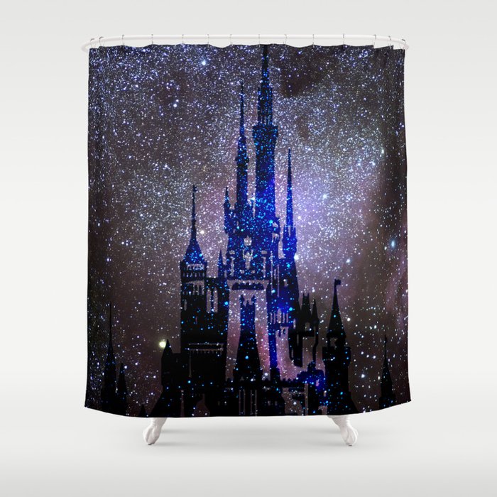 Fantasy Castle Shower Curtain By Guido, Disney Castle Shower Curtain