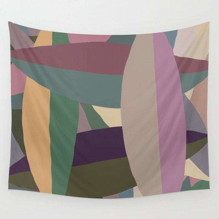 Dual Toned Leaves- Muted Wall Tapestry