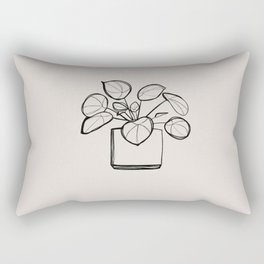 Pilea peperomioides interior plant Art Rectangular Pillow