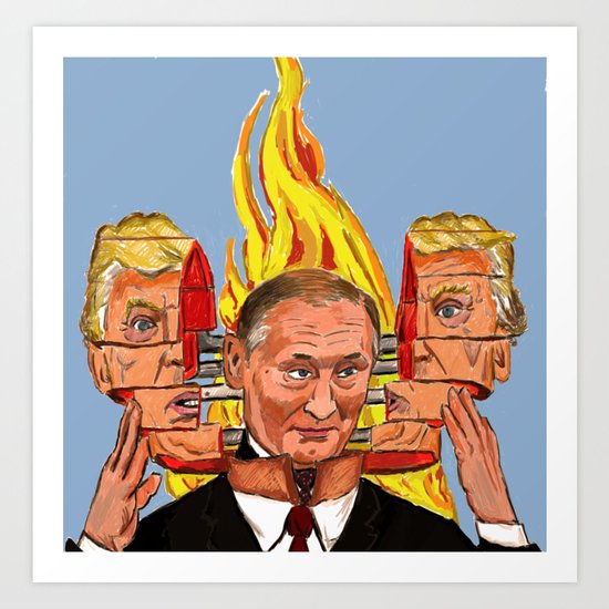 Trump Is Putin Art Print By Adrockhoward Society6