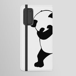 panda dabbing, animal dabbing lovers, panda cute dabbing Android Wallet Case