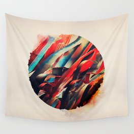 64 Watercolored Lines Wall Tapestry