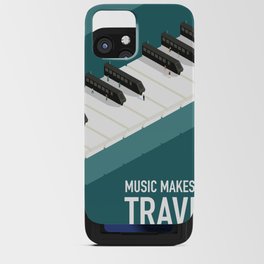 Music makes you travel iPhone Card Case
