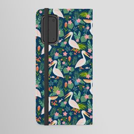 Floral Pelican Android Wallet Case