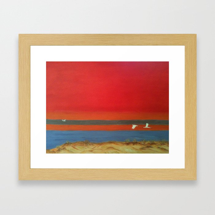 Red Sky  Framed Art Print