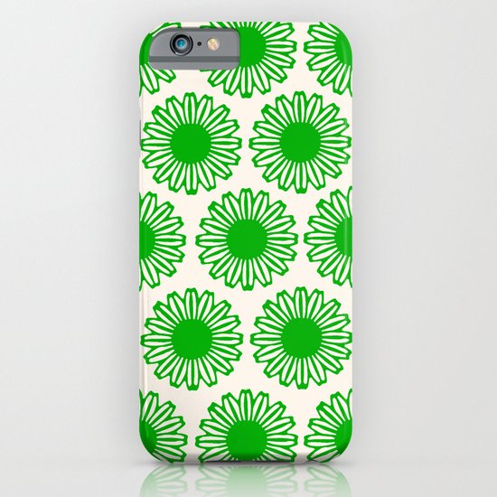 vintage flowers green iPhone & iPod Case