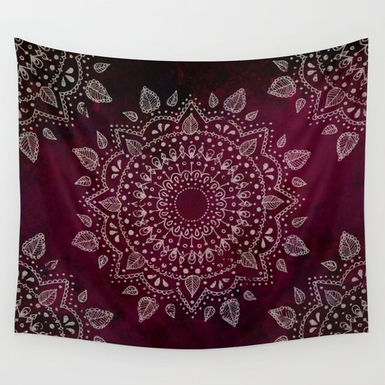 Wine Mandala Wall Tapestry