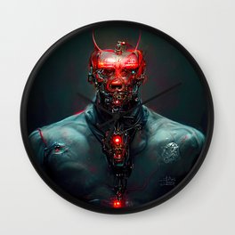 Cyber Devil Wall Clock