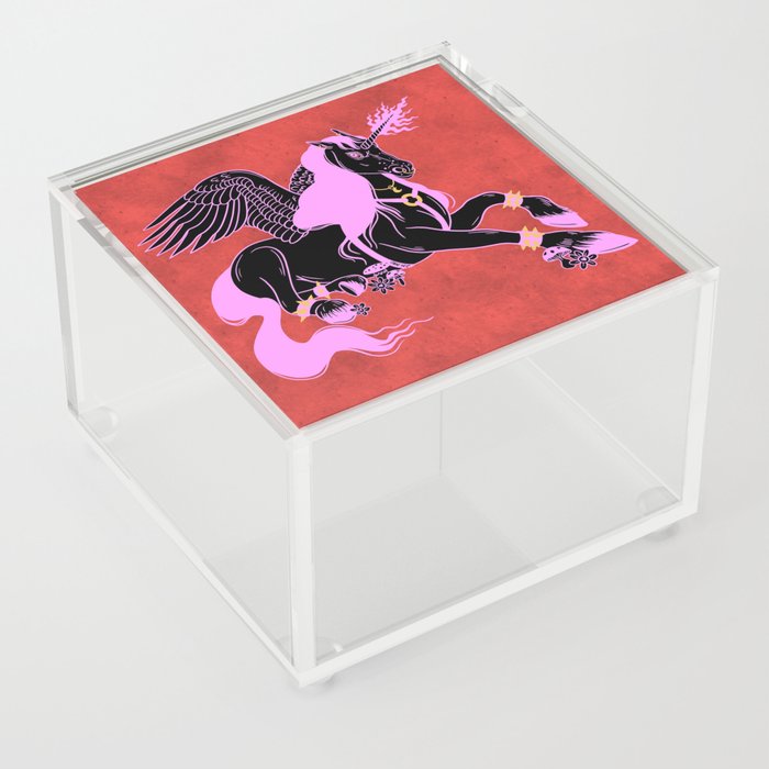 Black Unicorn Acrylic Box