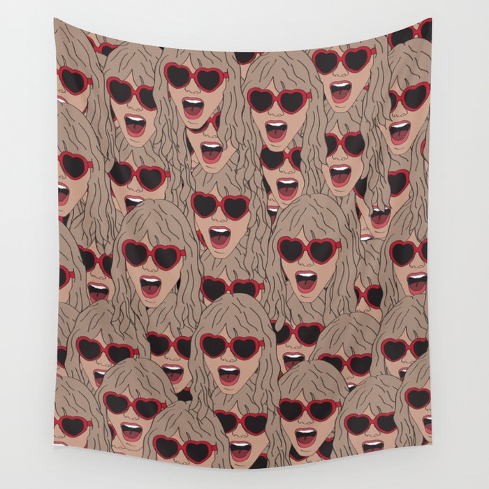 TaylorSwift Faces Wall Tapestry