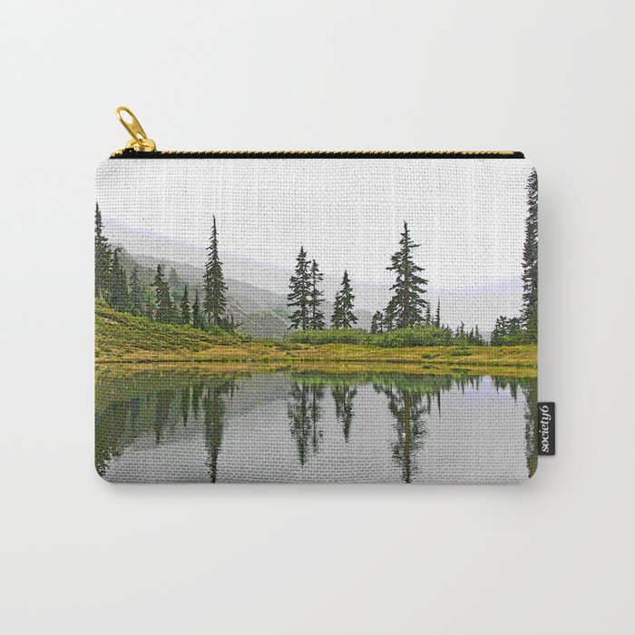 REFLECTIONS ON A PLACID MOUNTAIN LAKE Carry-All Pouch