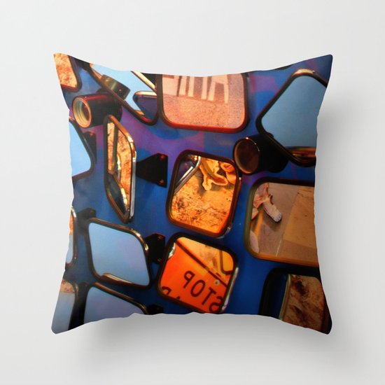 colorful fragments of life Throw Pillow
