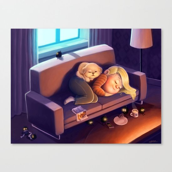 Nighty night Canvas Print