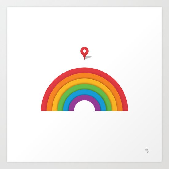 Somewhere Over the Rainbow Art Print