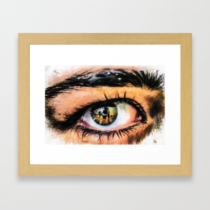 Eye of the model Framed Art Print